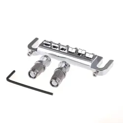 WRAP AROUND 6 STRING BRIDGE TAILPIECE FOR GIBSON LP GUITAR PARTS
