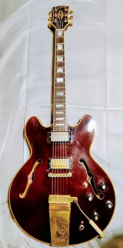 ACOUSTIC ELECTRIC GUITAR GIBSON ES-355TD STEREO BURGUNDY SEMI-HOLLOW