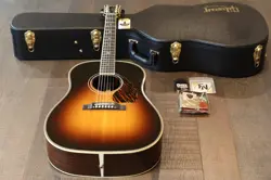 MINTY! 2017 GIBSON J-45 CUSTOM ACOUSTIC/ ELECTRIC GUITAR VINTAGE SUNBURST + OHSC