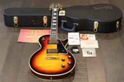 2007 GIBSON CUSTOM SHOP 1968 LES PAUL CUSTOM REISSUE FIGURED TRIBURST + COA OHSC