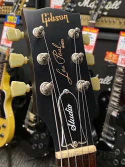 GIBSON LES PAUL STUDIO FADED 2016 SATIN EBONY BURSTBUCKER PRO PICKUPS
