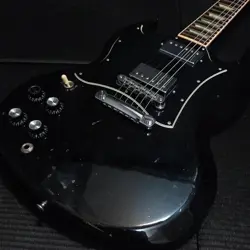 GIBSON SG STANDARD LEFT HAND ELECTRIC GUITAR EBONY NECK USED JUNK CONDITION