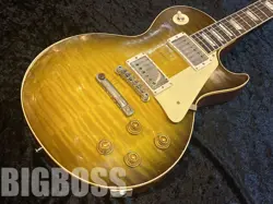 GIBSON CUSTOM SHOP 1959 LES PAUL HEAVY AGED GREEN LEMON FADE - USED