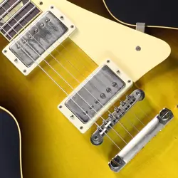 GIBSON CUSTOM SHOP 1958 LES PAUL STANDARD GREEN LEMON FADE USED
