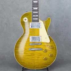 GIBSON CUSTOM SHOP R9 1959 LES PAUL STANDARD GREEN LEMON FADE AGED