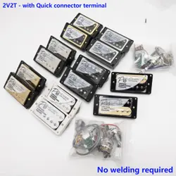 FOR GIBSON PROBUCKER GUITAR ALNICO 5 HUMBUCKER PICKUP SOLDER-FREE 2V2T PUSH PULL