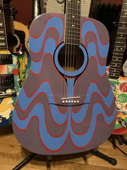 GIBSON MAESTRO ACOUSTIC GUITAR PSYCHEDELIC JOHN LENNON THE FOOL PT ON HIS J160E