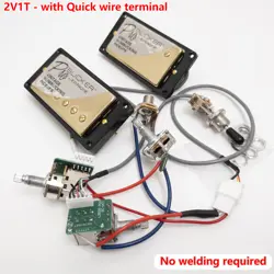 PROBUCKER HUMBUCKER PICKUP 2V1T PUSH PULL WIRING HARNESS SET FOR GIBSON EPIPHONE