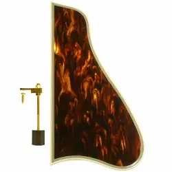 NEW TORTOISE PICKGUARD GIBSON L-5 CUTAWAY STYLE CREAM BINDING W/ GOLD BRACKET