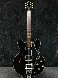 2012 GIBSON CUSTOM KAZUYOSHI SAITO KS-330/ES-330 EBONY BLACK VOS BIGSBY