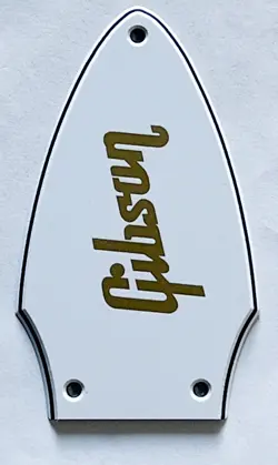 FOR GIBSON FLYING V TRUSS ROD COVER  DECAL GUITAR PICKGUARD,3 PLY WHITE