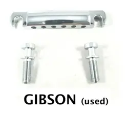 NEW BRIDGE GIBSON TAIL PIECE - CHROME - FOR GUITAR LES PAUL, SG