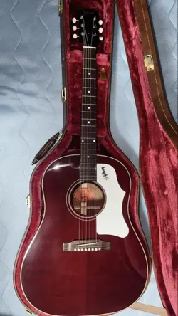 EXTRAORDINARY GIBSON 60S J-45 ORIGINAL ADJ WINE RED NO.MG286