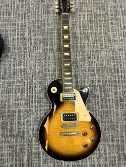 ELECTRIC GUITAR ORVILLE BY GIBSON LES PAUL MODEL QUILTED TOP BURST GOOD SOUND