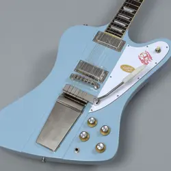 EPIPHONE 1963 FIREBIRD V FROST BLUE INSPIRED BY GIBSON CUSTOM #GG8G4