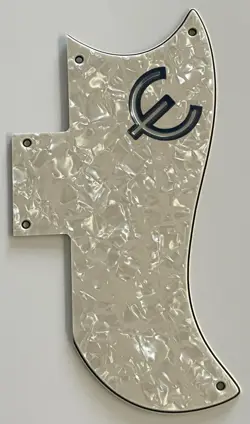 FOR FIT GIBSON SG 61 REISSUE STYLE & E LOGO GUITAR PICKGUARD IVORY WHITE PEARL