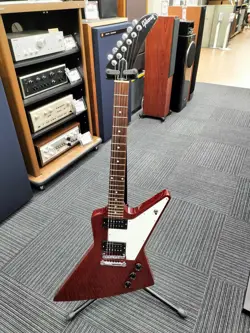 GIBSON EXPLORER 2017 T HERITAGE CHERRY ELECTRIC GUITAR WITH CASE, USED