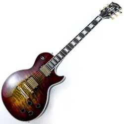 GIBSON CUSTOM SHOP LES PAUL AXCESS CUSTOM GLOSS BENGAL BURST GOLD HARDWARE USA