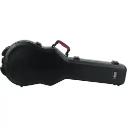GATOR TSA ATA MOLDED GIBSON LES PAUL GUITAR CASE BLACK BLACK