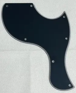 BLACK 3-PLY FOR FIT GIBSON LES PAUL SG JUNIOR STYLE GUITAR PICKGUARD