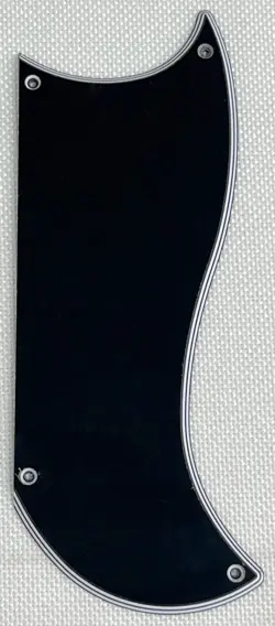 BLACK 5-PLY FOR FIT GIBSON SG CUSTOM 3 PICKUP STYLE GUITAR PICKGUARD