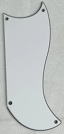 WHITE 3-PLY FOR FIT GIBSON SG CUSTOM 3 PICKUP STYLE GUITAR PICKGUARD