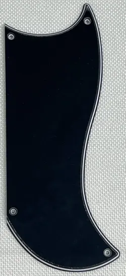 BLACK 3-PLY FOR FIT GIBSON SG CUSTOM 3 PICKUP STYLE GUITAR PICKGUARD