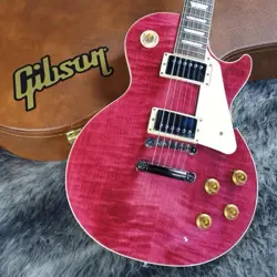 GIBSON LES PAUL STANDARD 50S ELECTRIC GUITAR 50S FIGURED TOP TRANSLUCENT FUCHSIA