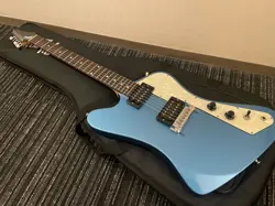 USED 2017 GIBSON FIREBIRD ZERO PELHAM BLUE BADASS W/GB