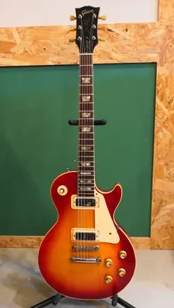GIBSON 1973 LES PAUL DELUXE CHERRY SUNBURST USA VINTAGE ELECTRIC GUITAR MODIFIED