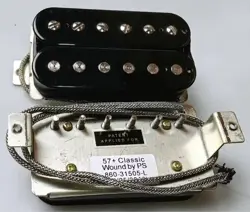 GIBSON 57 CLASSIC   SET BLACK PICKUP IMPORTED PRODUCT