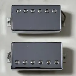 WORKING PRODUCT GIBSON HUMBUCKER PICKUP SILVER 490R 498T NECK BRIDGE SET