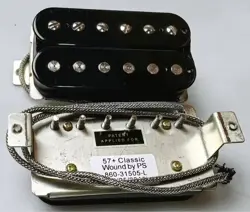 GIBSON 57 CLASSIC   SET BLACK PICKUP IMPORTED HUMBUCKER GUITAR PU