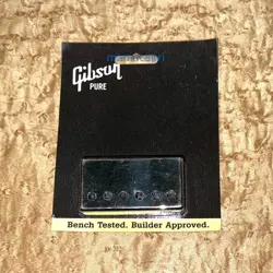 GIBSON GENUINE PRPC-035 HUMBUCKER PICKUP COVER BRIDGE NICKEL REAR