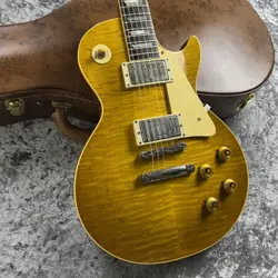 GIBSON CUSTOM SHOP FINEST GRAIN FLAME HEATHER MURPHY LAB 1959 LES PAUL STANDARD 
