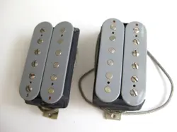 SET OF 2 GIBSON LES PAUL GUITAR GREY PICKUPS