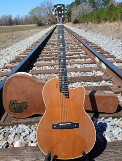 GIBSON CHET ATKINS SST~2001~NATURAL~W/CASE~VERY NICE~USA~VIDEO~VINTAGE~