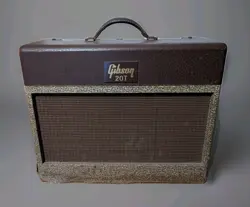 1956 GIBSON MODEL GA-20T COMBO AMP BROWN 2 TONE 20 WATTS. READ - PARTS