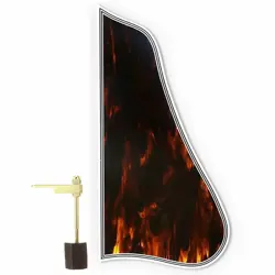 NEW BOUND SMALL TORTOISE PICKGUARD FOR GIBSON® CUTAWAY STYLE JAZZ GOLD BRACKET