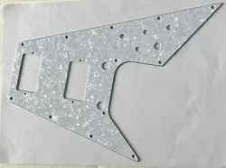FOR GIBSON FLYING V STYLE GUITAR PARTS GUITAR PICKGUARD,4 PLY WHITE PEARL