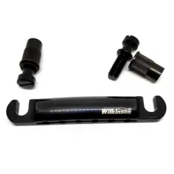 WILKINSON BLACK STOPTAIL TAILPIECE GIBSON STYLE, METRIC