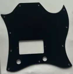 FOR FIT GIBSON SG STANDARD SINGLE HUMBUCKER GUITAR PICKGUARD 1 PLY BLACK