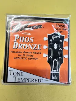 NEW GIBSON SAG-230/12SUL  PHOS BRONZE ACOUSTIC GUITAR STRINGS  .010-.050