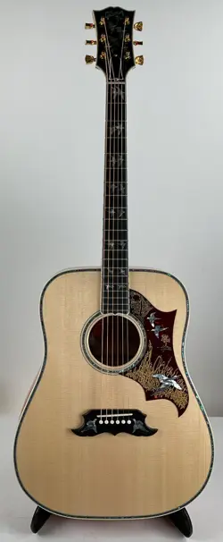 GIBSON ACOUSTIC DOVES IN FLIGHT ACOUSTIC GUITAR W/CASE & PICKUP -ANTIQUE NATURAL