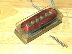 GIBSON 1977 CLEAR BOBBIN  P 90 SOAP BAR NECK PICKUP