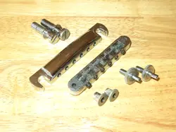 GIBSON 1976 SCHALLER ERA CHROME NASHVILLE TUNE O MATIC BRIDGE & STOP BAR