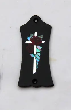 TRUSS ROD COVER WITH CROSS & ROSES INLAY WILL FIT GIBSON