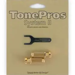 NEW TONEPROS SS1 STANDARD (US THREAD) SMALL CAP (GIBSON SIZE) LOCKING STUD, GOLD