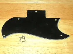 GIBSON 1974 BLACK 5 PLY SG STANDARD PICKGUARD