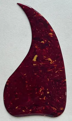 CRYSTAL RED PICKGUARD FIT GIBSON J45 STYLE SELF ADHESIVE ACOUSTIC GUITAR PARTS